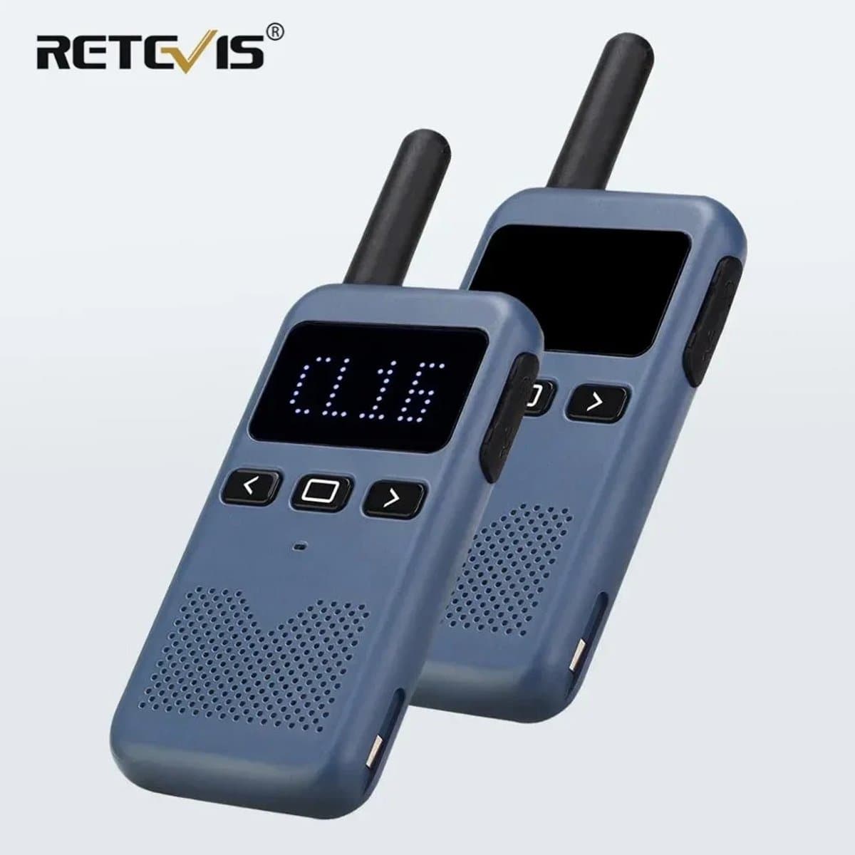 Retevis - RB619 - Walkie Talkie - Portofoon - Two Way Radio - PMR446 - Blauw - Set van 2 Stuks