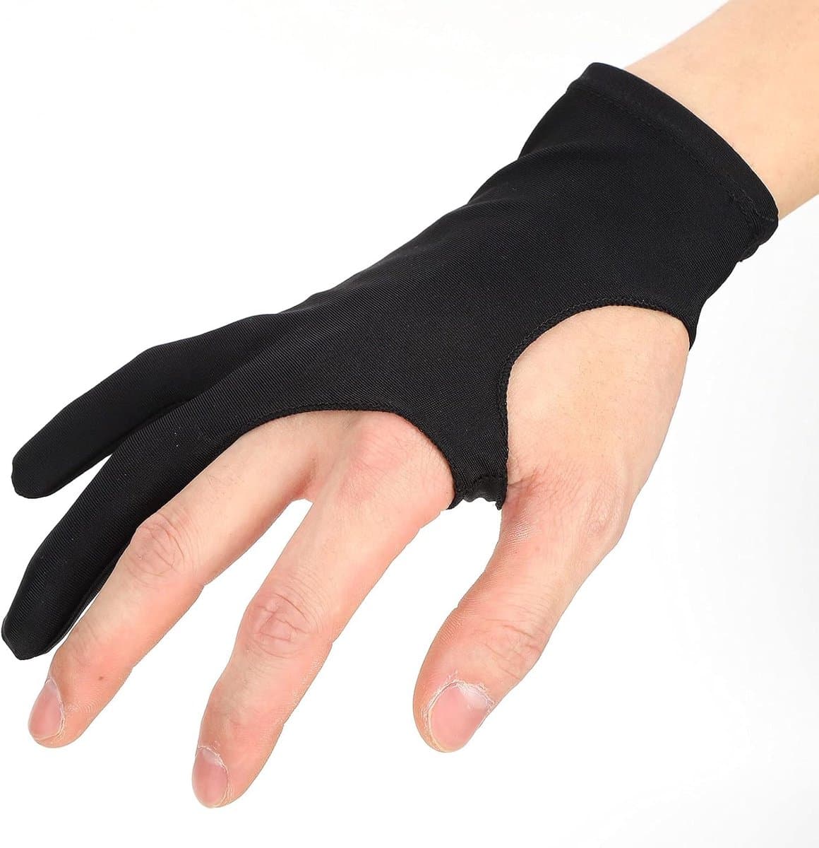 Verfhandschoenen Vlekbestendige Handschoenen, Kunstenaarshandschoenen voor Tekentablet, Grafische Schilderhandschoen met Twee Vingers (M)