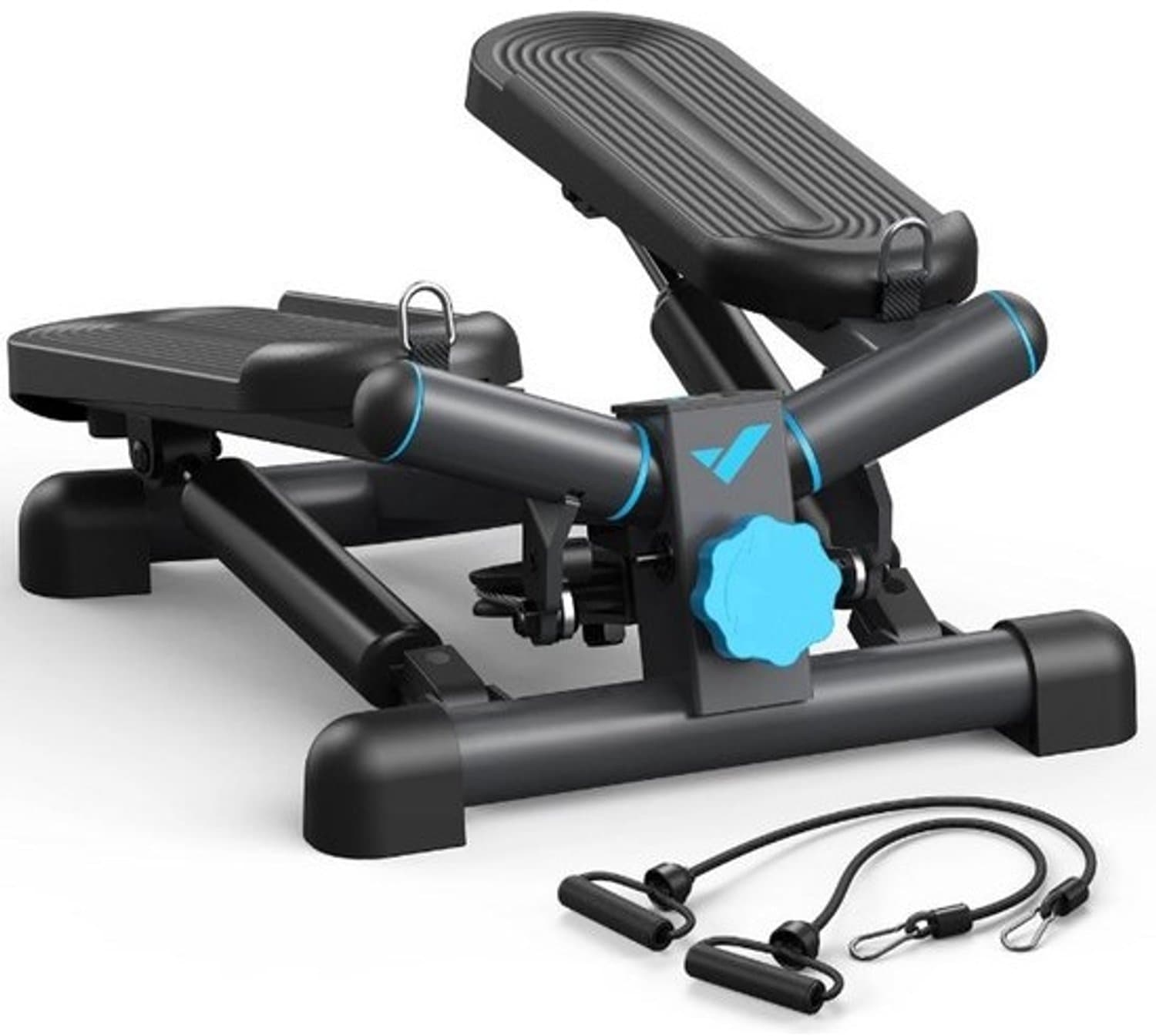 Stepper - Mini Stepper - Met 2 Weerstandsbanden - Monitor - Home Gym - Thuis Sporten - Sport - Fitness - Mini Cardio Home Trainer – Home trainer – Fitnessapparatuur - 150Kg