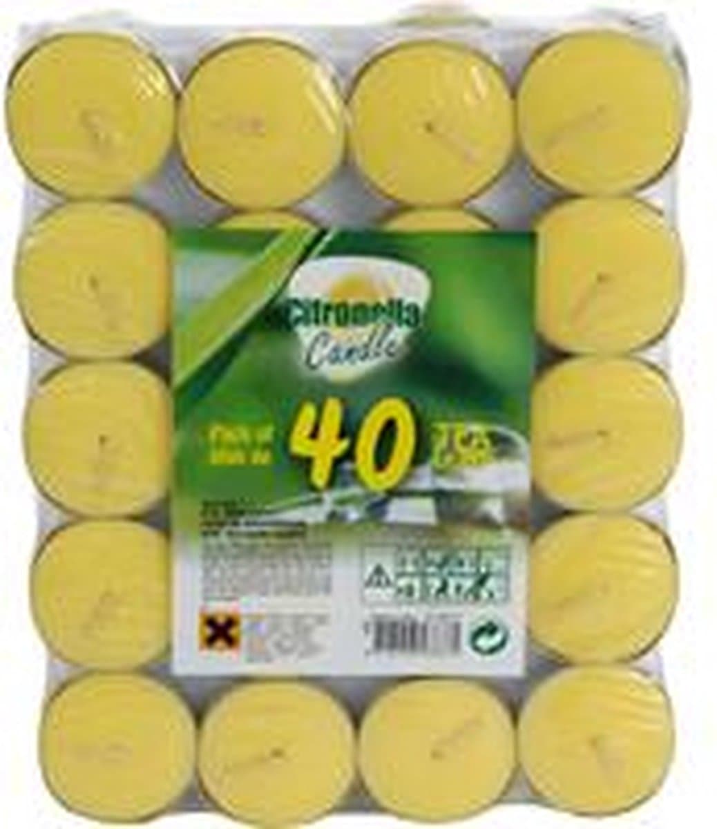 Theelichten 40 sts citronella