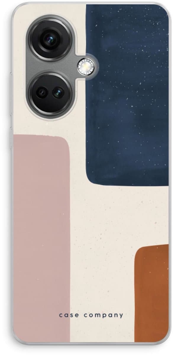 Case Company® - Hoesje geschikt voor OnePlus Nord CE 3 hoesje - Geo #5 - Soft Cover Telefoonhoesje - Bescherming aan alle Kanten en Schermrand