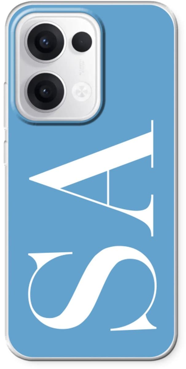 Gepersonaliseerd - Case Company® - Hoesje geschikt voor Oppo Reno13 hoesje - Monogram N°2 - Soft Cover Telefoonhoesje - Bescherming aan alle Kanten en Schermrand