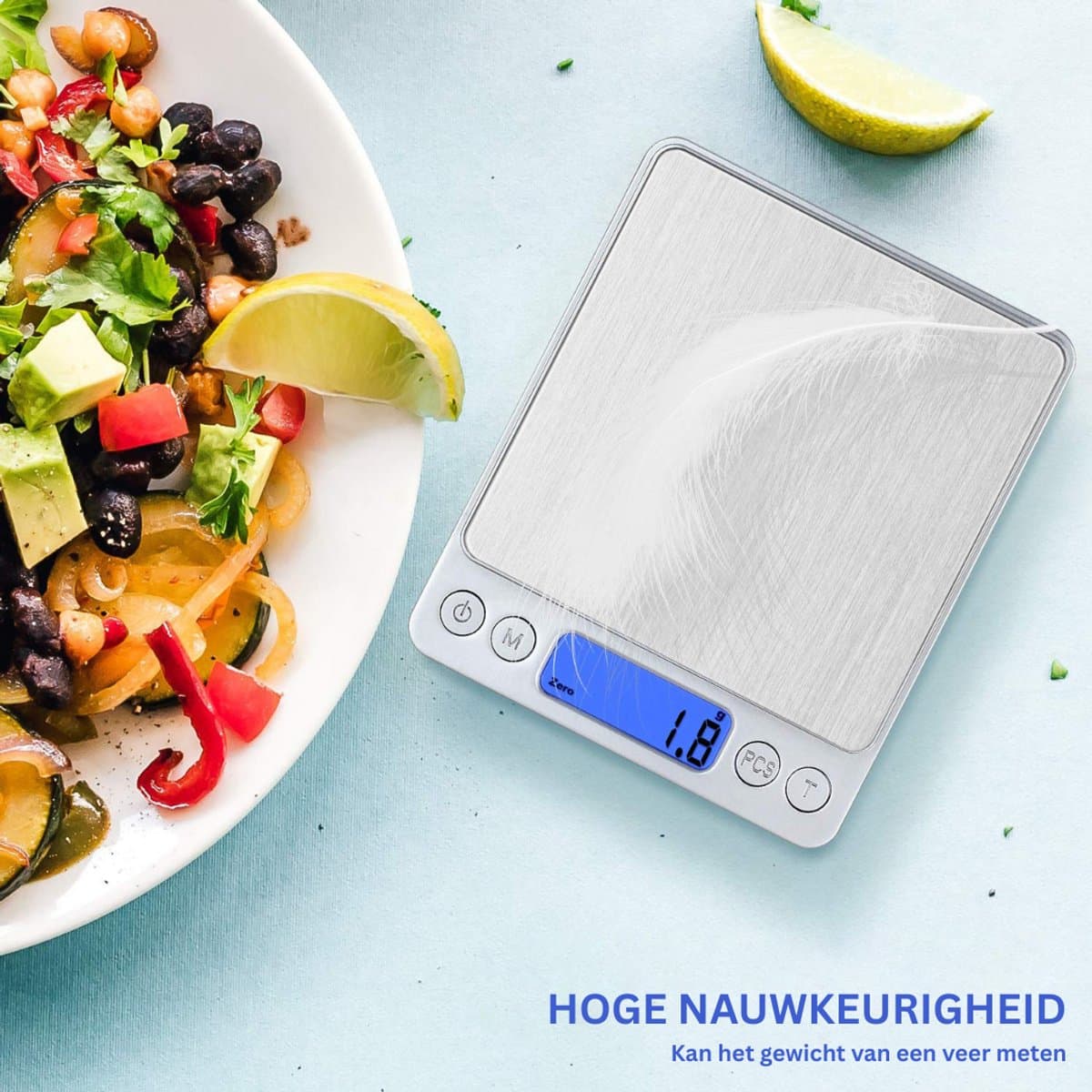 ZRSS® Keukenweegschaal Oplaadbaar - Precisieweegschaal - Voedselweegschaal Digitaal