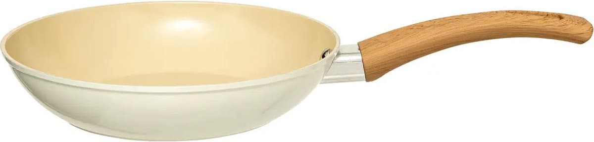 5Five Koekenpan Harmony - Alle warmtebronnen - Beige - Dia 20 cm - handvat bakeliet - aluminium
