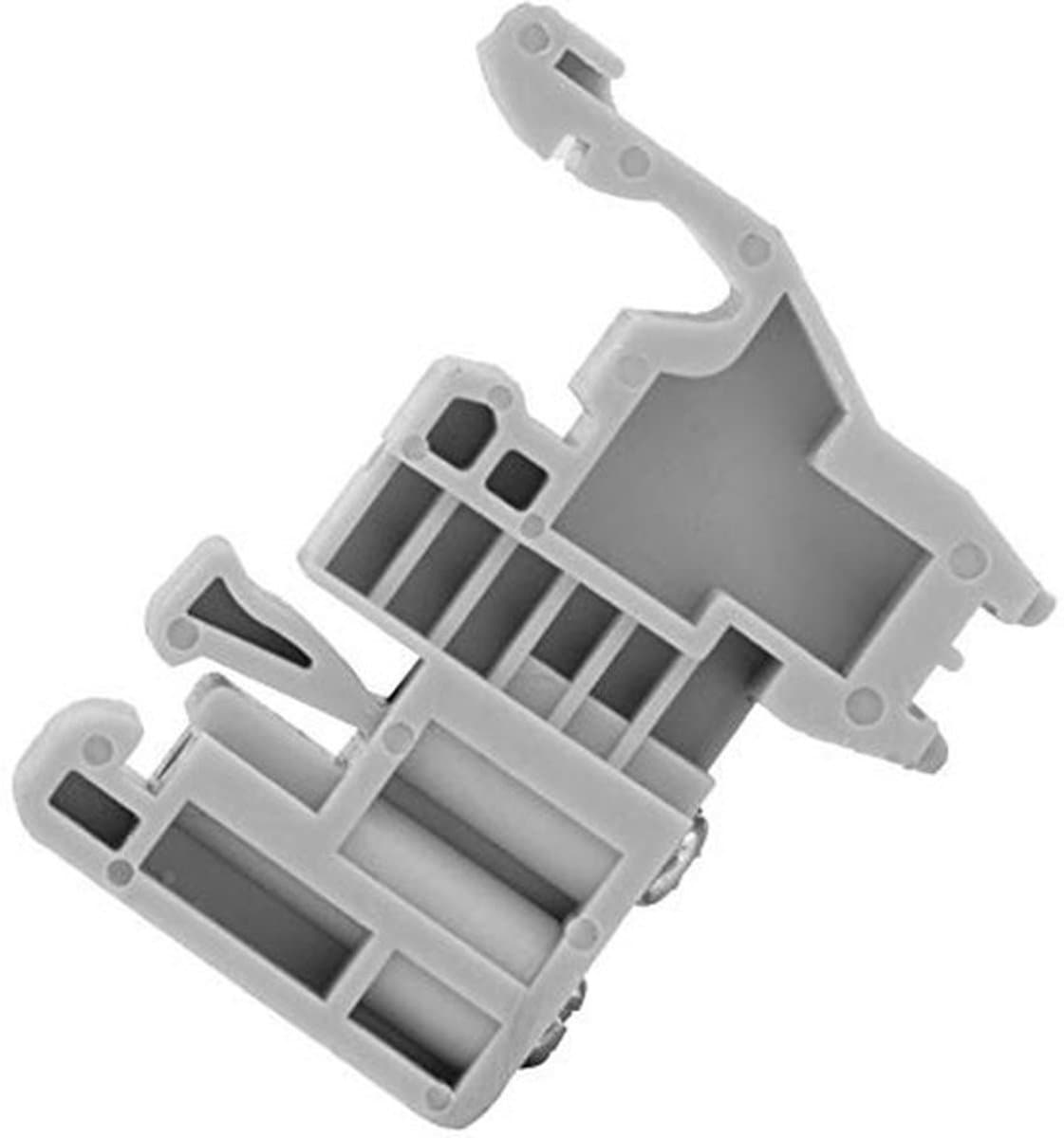 Dailygoods - 35mm Eindstoppen - 50 Stuks - Schroefvast - Grijs