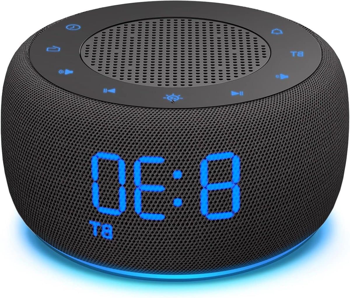 Radio Wekker - Digitale Klok Speaker - Ontspannen Wakker Worden - Instelbare Schermhelderheid - 10 x 3.81 x 6.5 cm