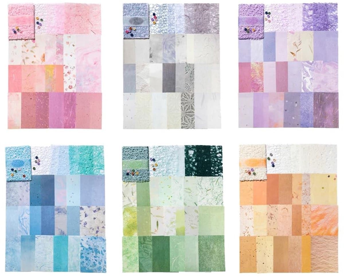 Dailygoods- Scrapbookpapier Lichtgewicht - 156 Vellen Decoratief - Handgemaakt - Mesh Stofpapier - Doe-het-zelf Knutselen - Voor Scrapbooking - Knutselpapier