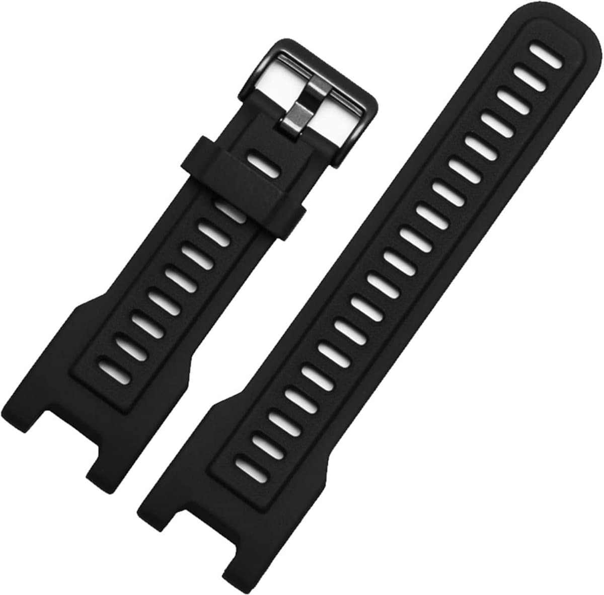 Rvs Polsband - Vervangband Horlogeband - Smartwatch Sport - Siliconen Band - Voor Amazfit TREX Pro - Zilver