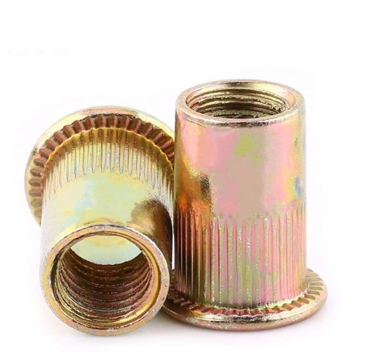 Shopcentral - M4 Rivet Noten - 100 Stuks - Hoogwaardige kwaliteit - Carbon staal