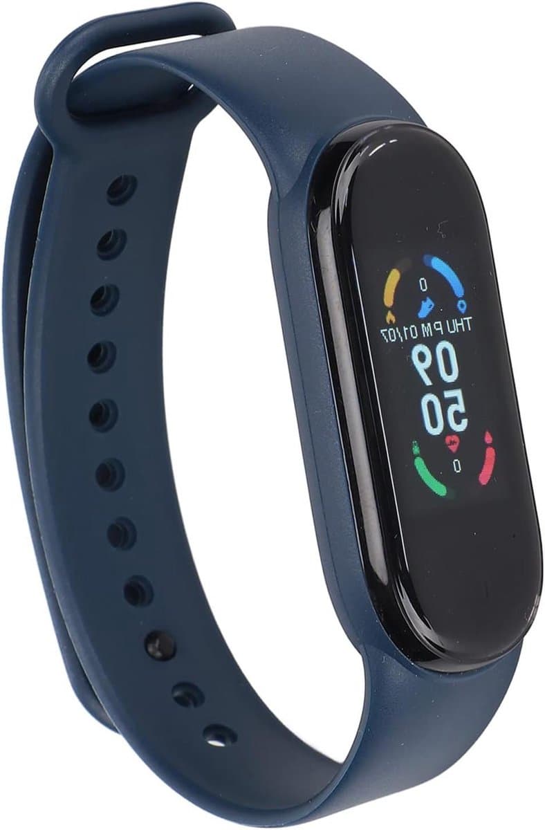 Slimme Armband - Fitness Tracker - Gezondheid Monitoren - Ingebouwde USB Stekker - 7 Dagen Batterij - Blauw