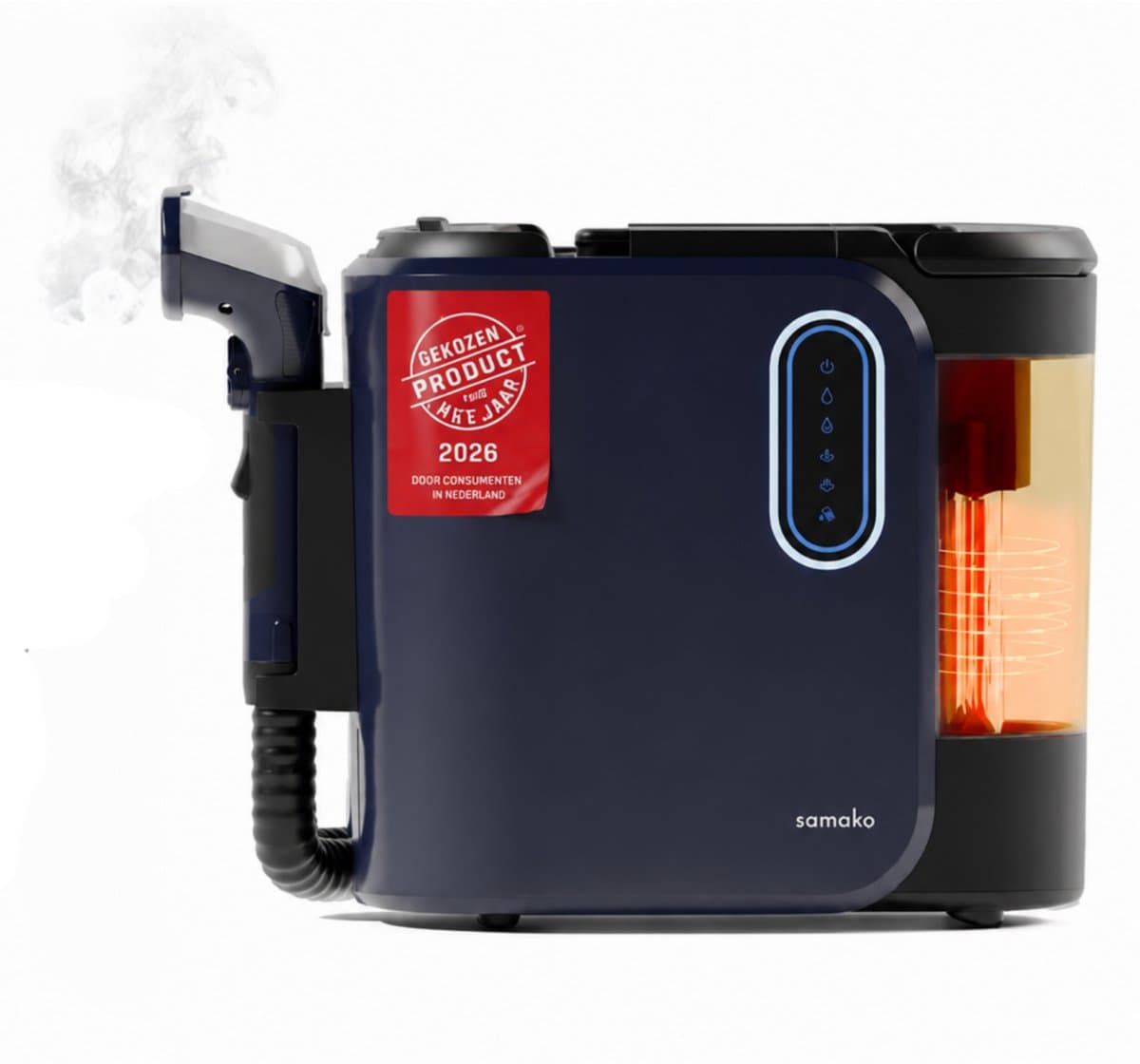 Samako Tapijtreiniger PRO 1800W – Stoomreiniger en Vlekkenreiniger – 100° Stoom – Bankreiniger – Meubelreiniger