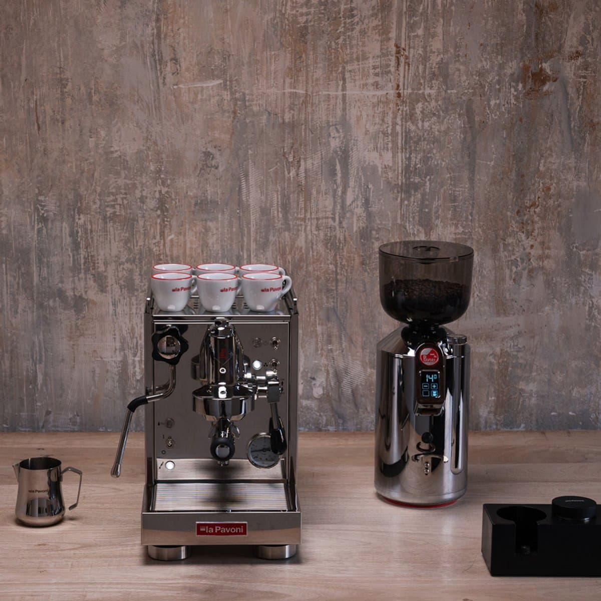 La Pavoni Mini Cellini LPSMCS01EU Espresso Coffee Machine - St. Steel