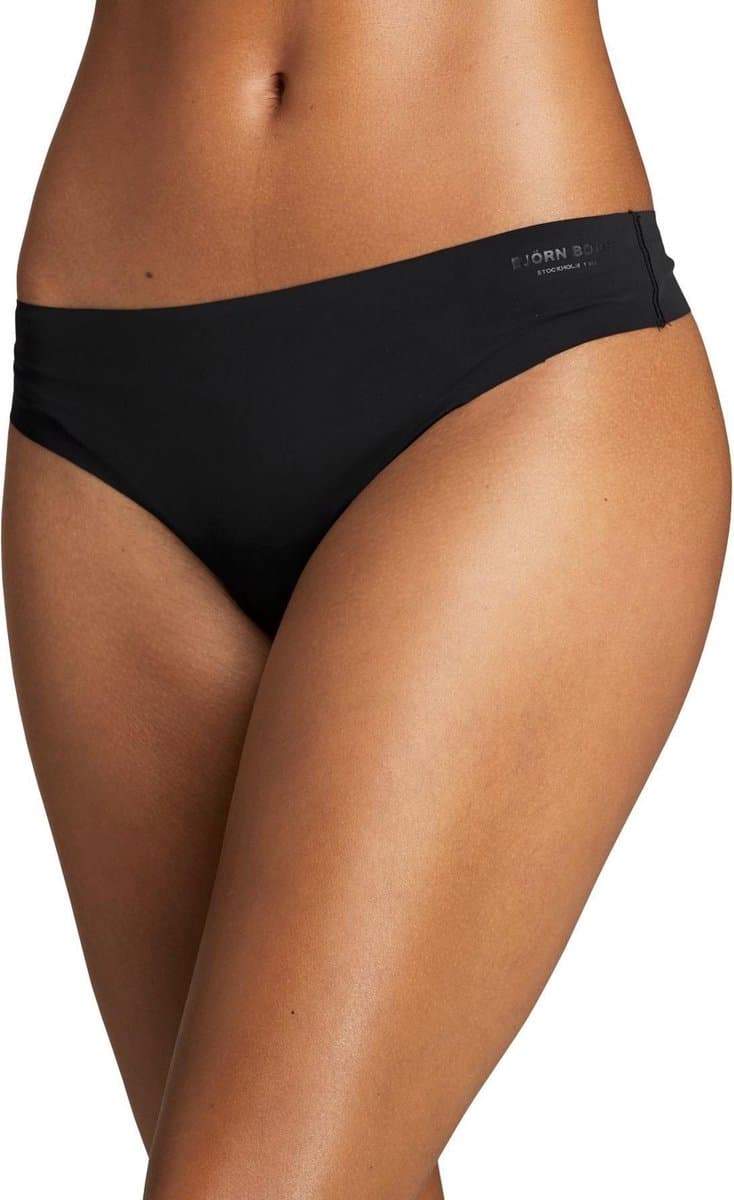 3-pack dames strings - Black Beauty - Naadloos dames ondergoed - 34