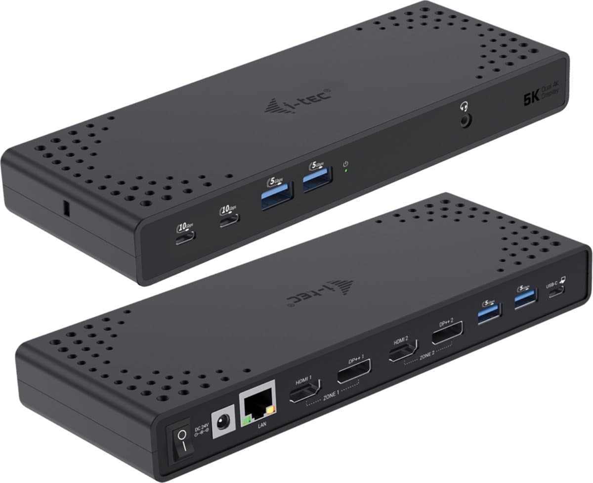 i-tec Usb A/Usb C Dual Display Docking Station 100W
