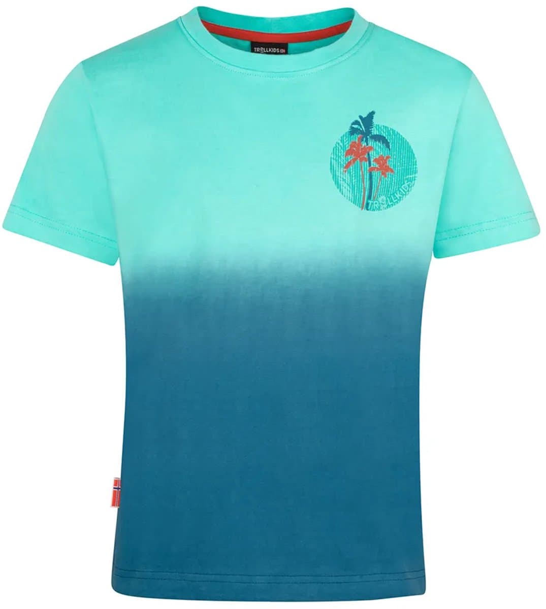 Trollkids Yttersand Beach T-shirt Met Korte Mouwen Blauw 110 cm Kinderen