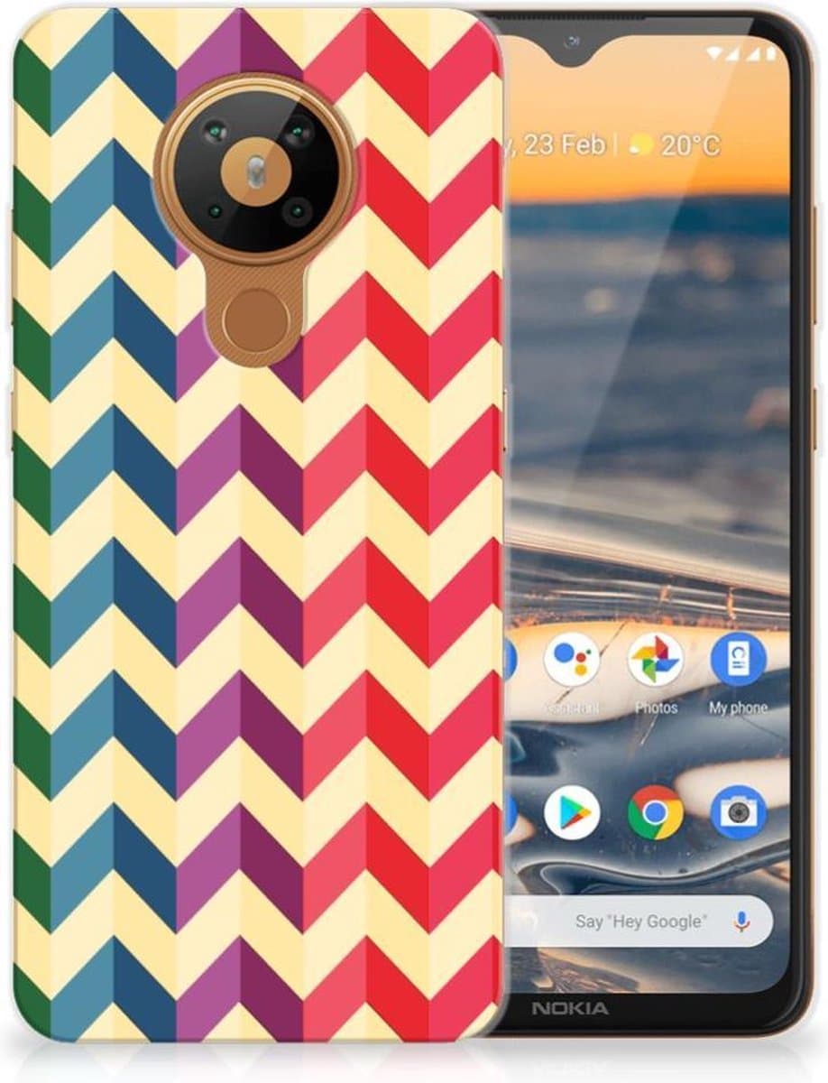 Nokia 5.3 TPU bumper Zigzag Multi Color