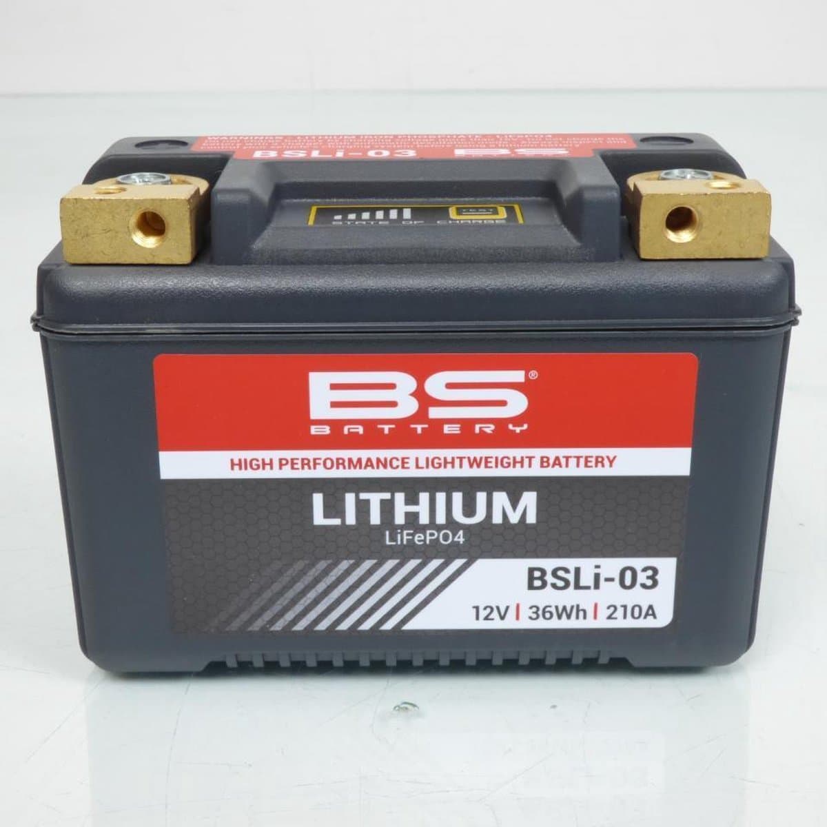 Lithiumbatterij van BS Battery voor Suzuki 600 GSF Bandit motorfietsen van 1995 tot 2004 BSli-03 / HJB9Q-FP / 12N9-4B-1 / 12V 36Wh nieuw