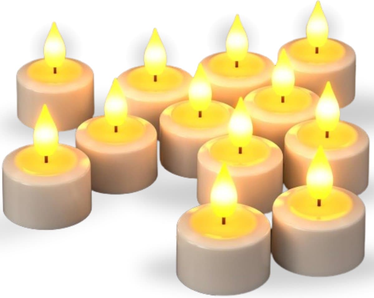 DailySupplies® Oplaadbare Waxinelichtjes - Theelichtjes - Led