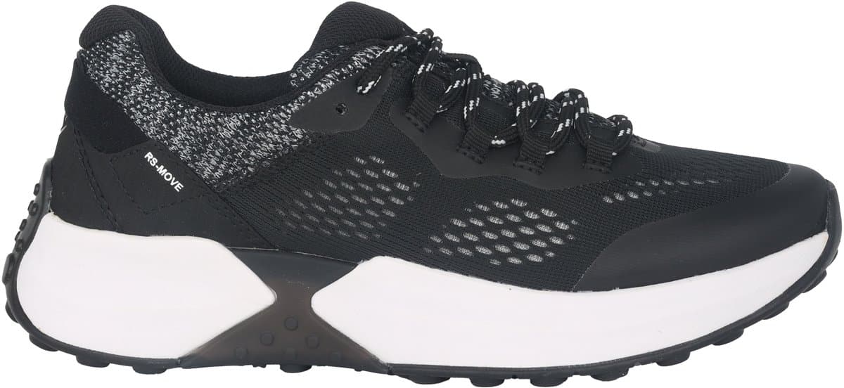 Gabor rollingsoft sensitive 26.994.27 - dames rollende wandelsneaker - Zwart - maat 37.5 (EU) 4.5 (UK)