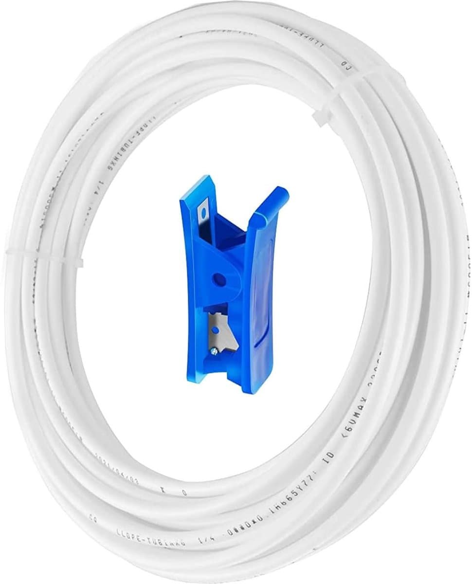 Dailygoods- Koelkastslang 10 Meter - Voedselveilige Slang - Waterinlaatpijp 1/4 Inch - Lekvrij - Snelle Installatie - Slangsnijder Inclusief - Waterslang