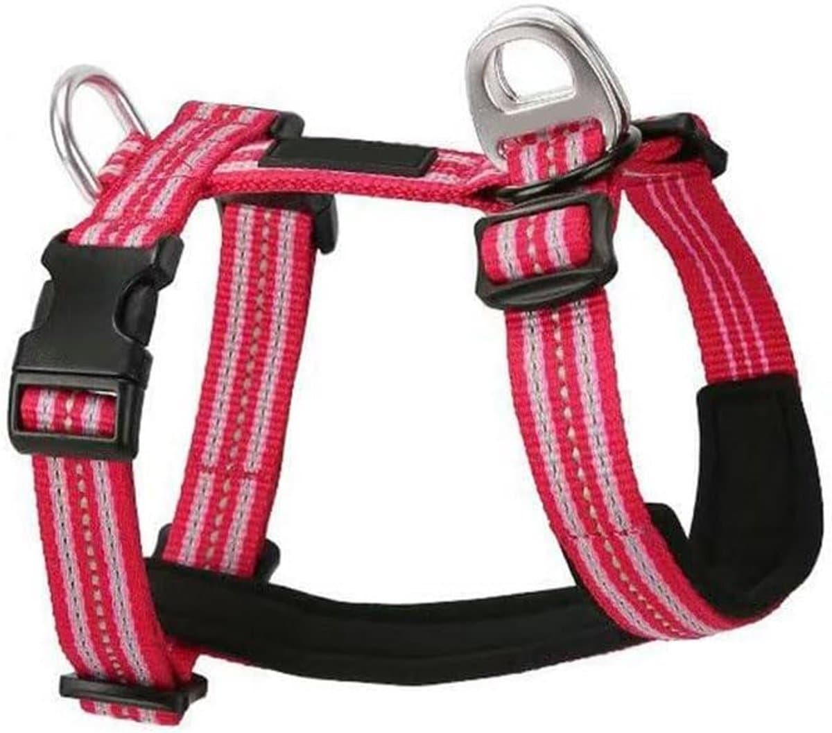 Hondentuigje Anti-trek - Vest Model - Veilig Wandelen - Reflecterende Strepen - Maat XL - Rood