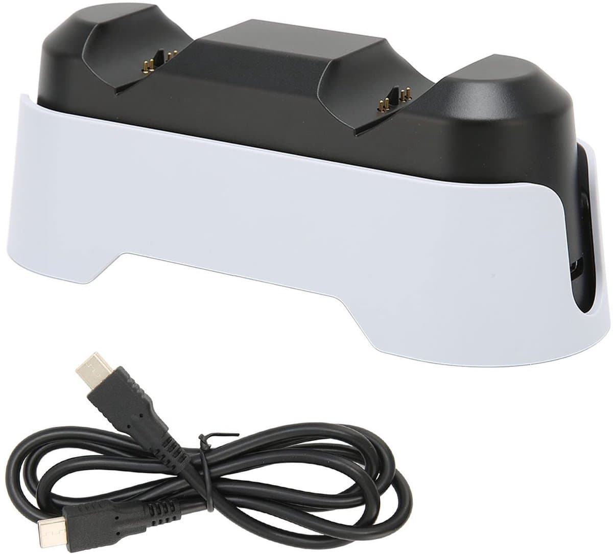 Dailygoody - Snellaadstation - Controller Laadstation - 3 Uur Opladen - Wit - LED-indicatoren - Geschikt voor PS5 DualSense-controller - Wit