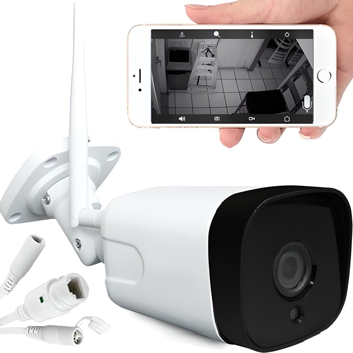 Dailygoody - Outdoor WiFi Camera 1080P met Nachtzicht en 50 m Bereik