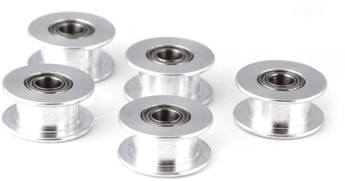 Allecto - Timing Belt Pulley - Aluminium - Hoogwaardige kwaliteit - 2GT 6mm/10mm - Perfect voor 3D printers - Set van 5 stuks
