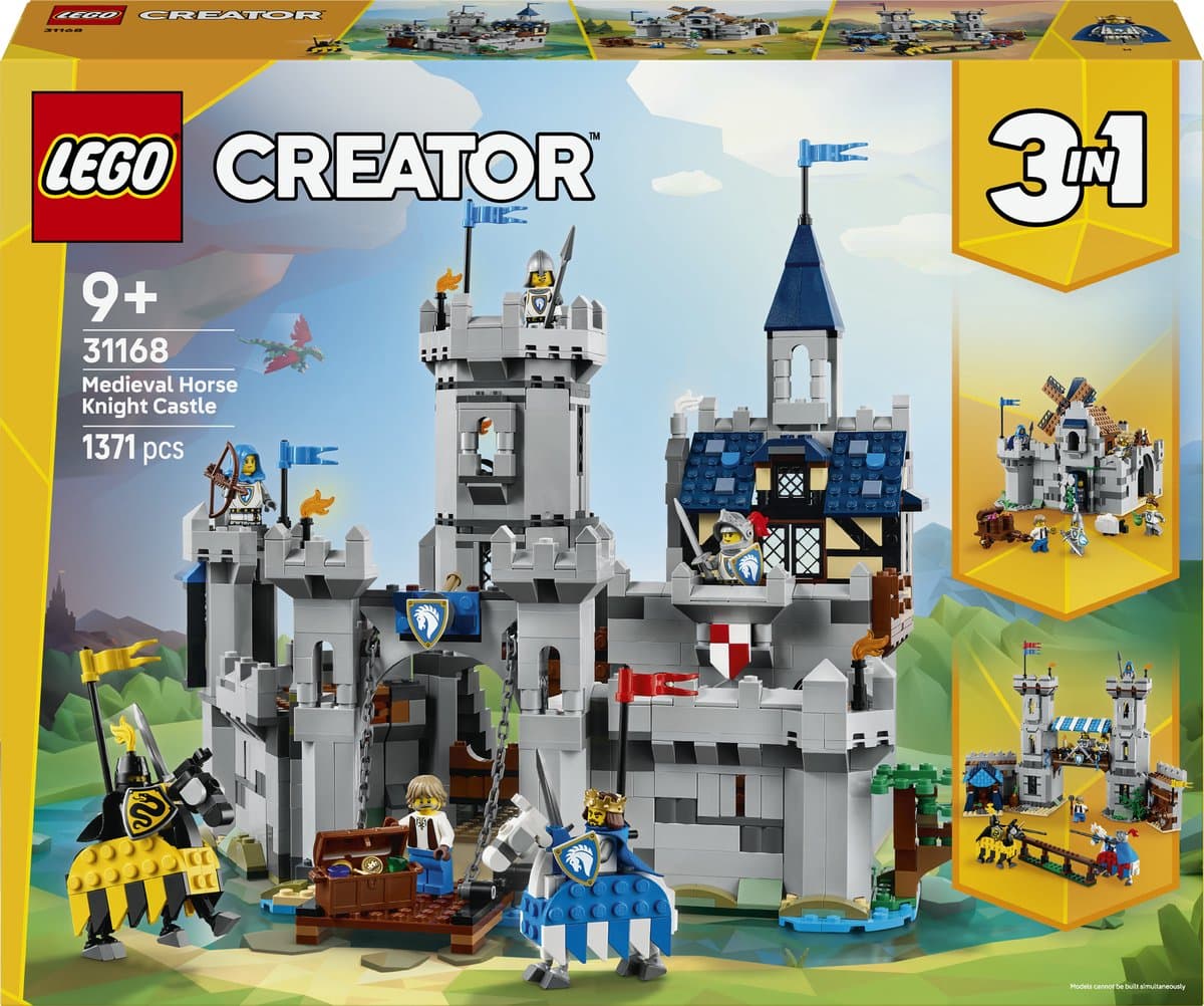 LEGO Creator 3-in-1 Middeleeuws Kasteel met Ridders te Paard 31168