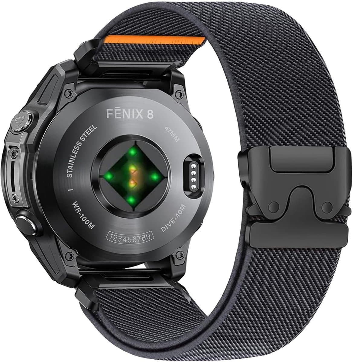 22 mm Quickfit elastische band - nylon sportband - voor Garmin Fenix 8 Pro/8/E/7 Pro/7 - ShopVlot