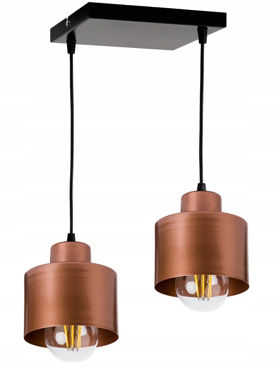 Hanglamp Loft Koper E27 2-lichts Metaal