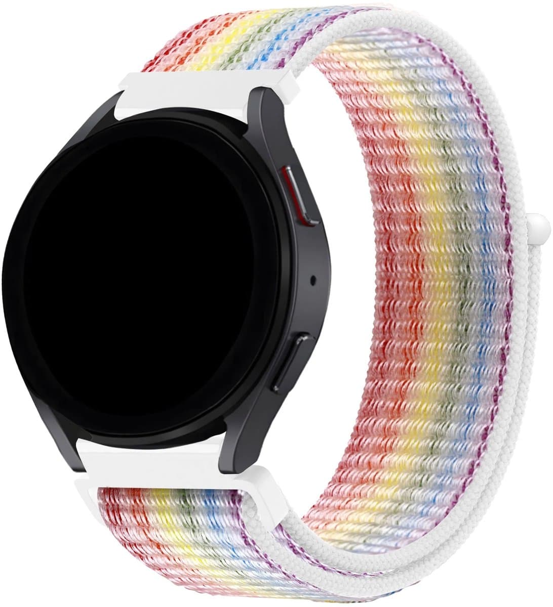 Bandz Hoogwaardige nylon band met klittenband - geschikt voor Garmin Vivoactive 6 / 5 / 3 / Vivomove HR / Style / Luxe / Sport / Trend / Forerunner 645 / 245 / 165 / 55 / Approach S12 / S40 / S42 / S44 / S50 / Venu SQ / SQ2 / 2Plus (multicolour)