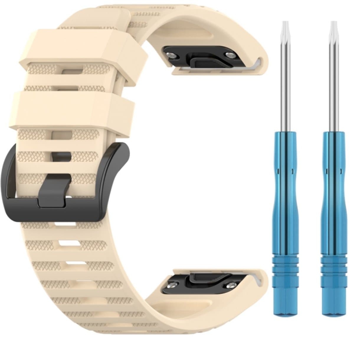 Voor Garmin Fenix 6 22 mm Smart Watch Quick Release siliconen polsband horlogeband (blauw-groen)