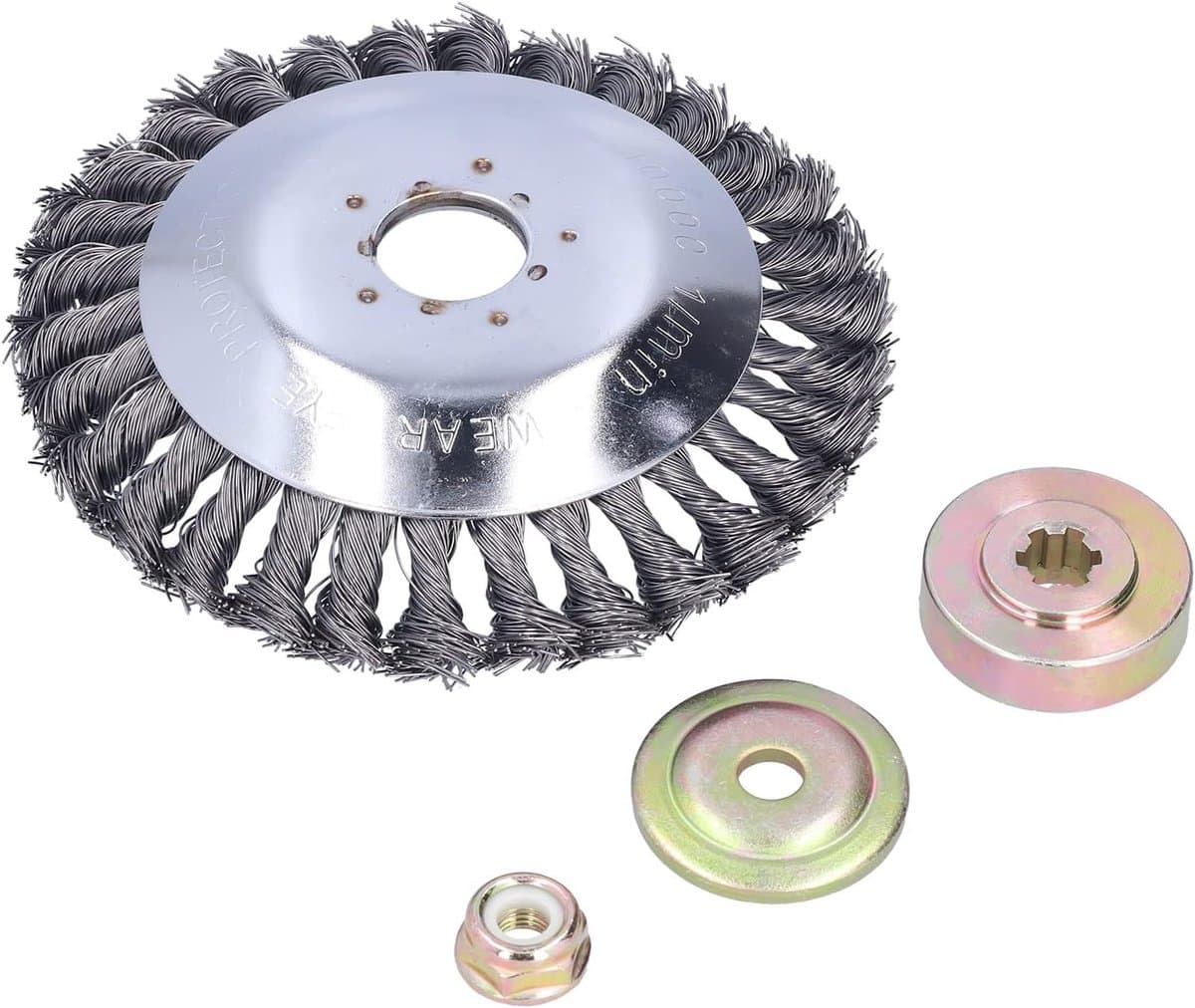 Staaldraad Trimmerkop - Grasmaaier Snijkop Vervanging - Onkruid Verwijderen - Lichtgewicht Ontwerp - 15 cm - Zilver
