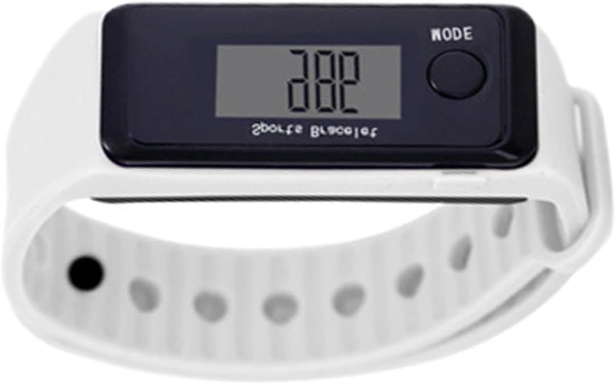 Stappenteller Horloge - Fitness Tracker - Activiteiten Meten - Waterdicht Ontwerp - N.v.t. - Wit