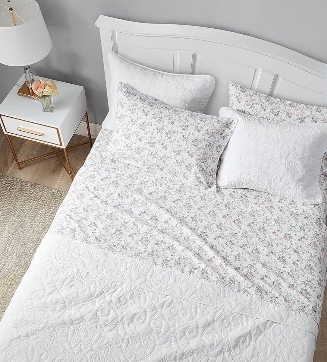 Katoenen Flanel Beddengoed - Extra Zachtheid en Comfort - Rosalie Grijs