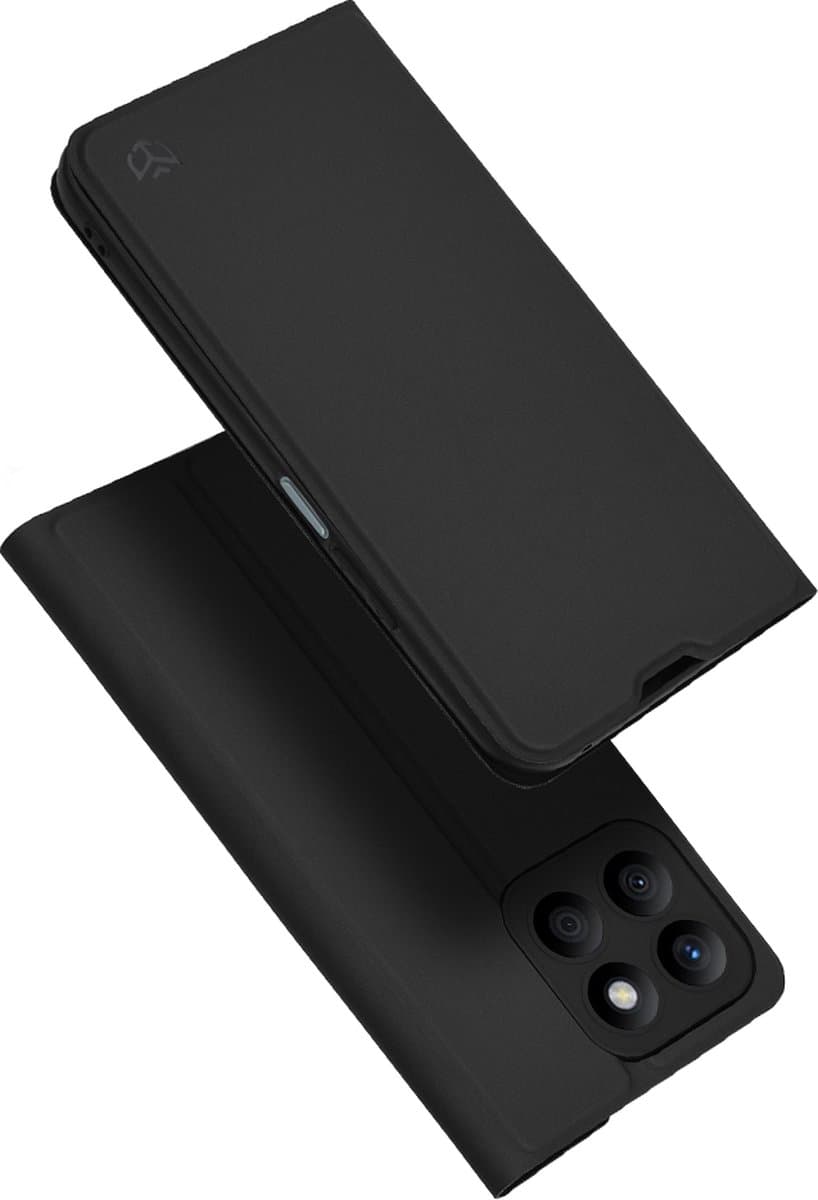 Techsuit Magskin Book Wallet Case hoesje voor HONOR X8b - Zwart