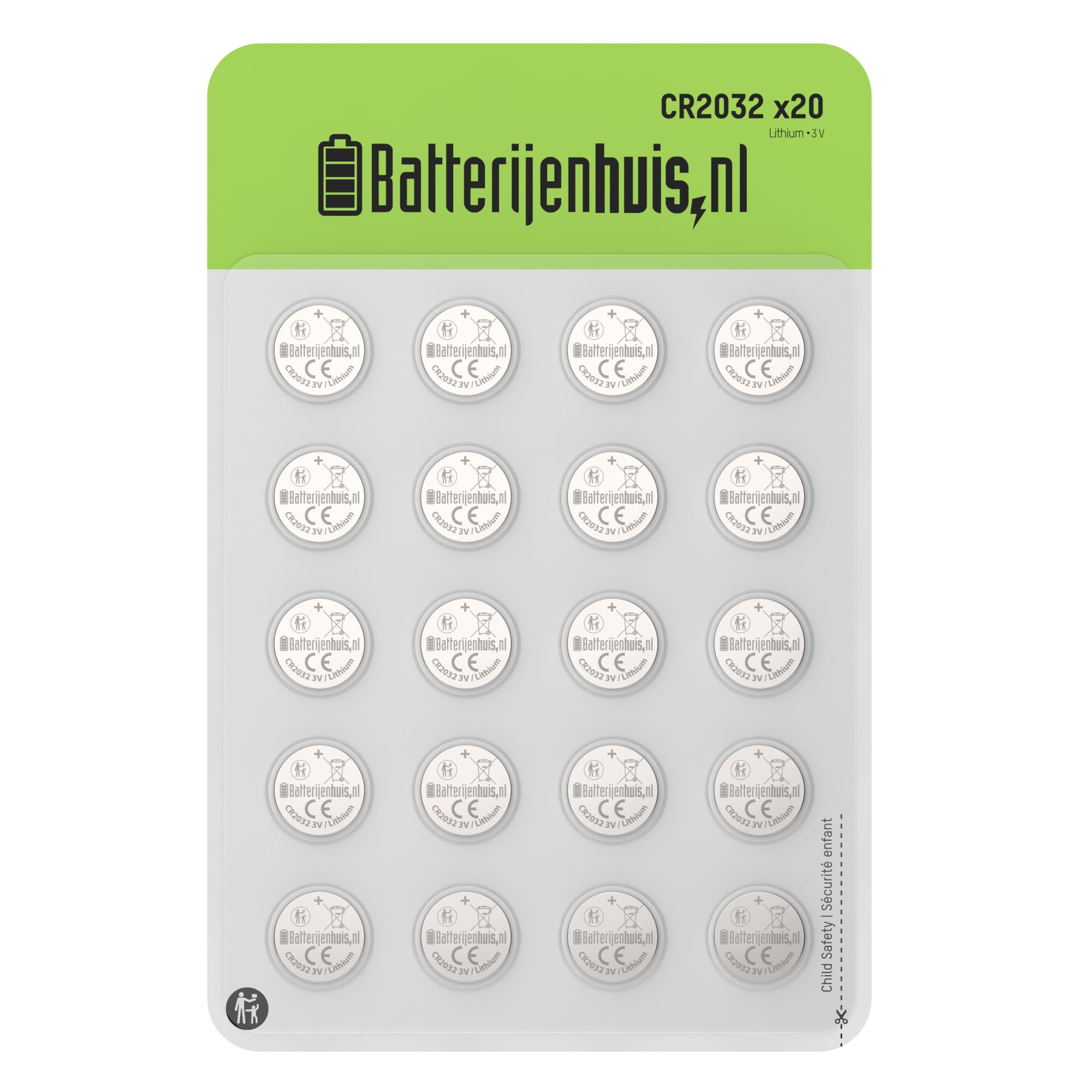 CR2032 Batterijen 20x