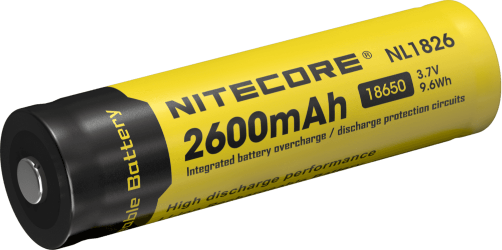 Nitecore 18650 oplaadbare batterij 2600mAh