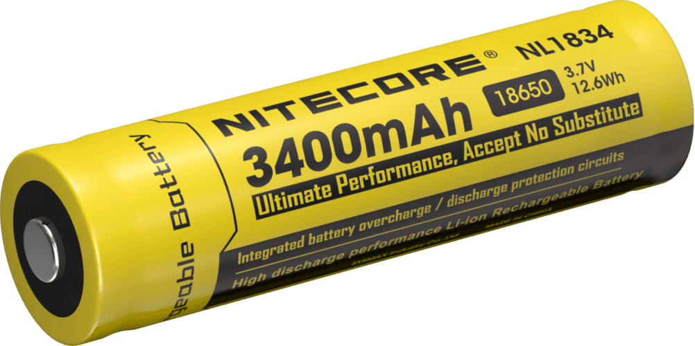 Nitecore 18650 oplaadbare batterij 3400mAh