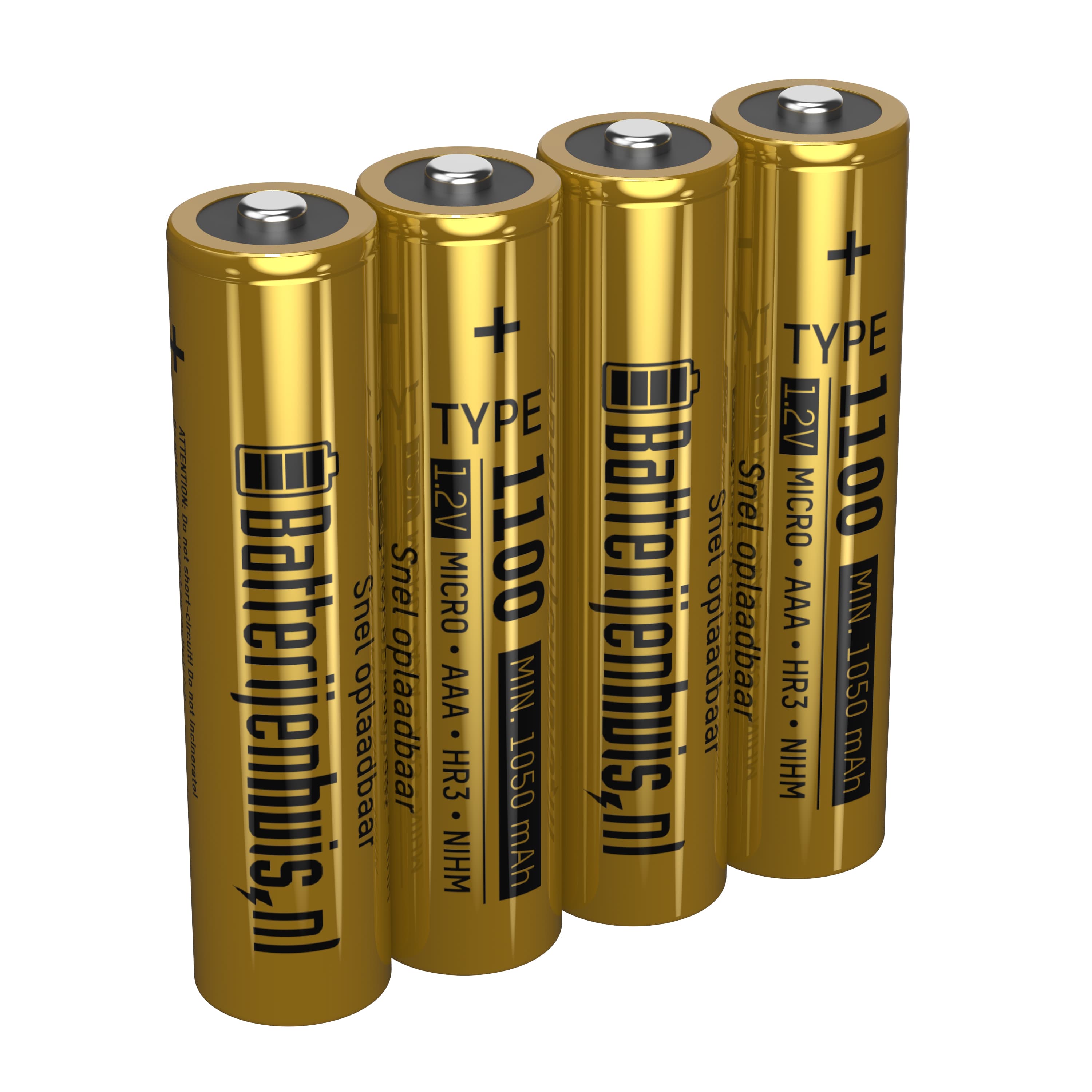 AAA 1100mAh Oplaadbare Batterijen 4x