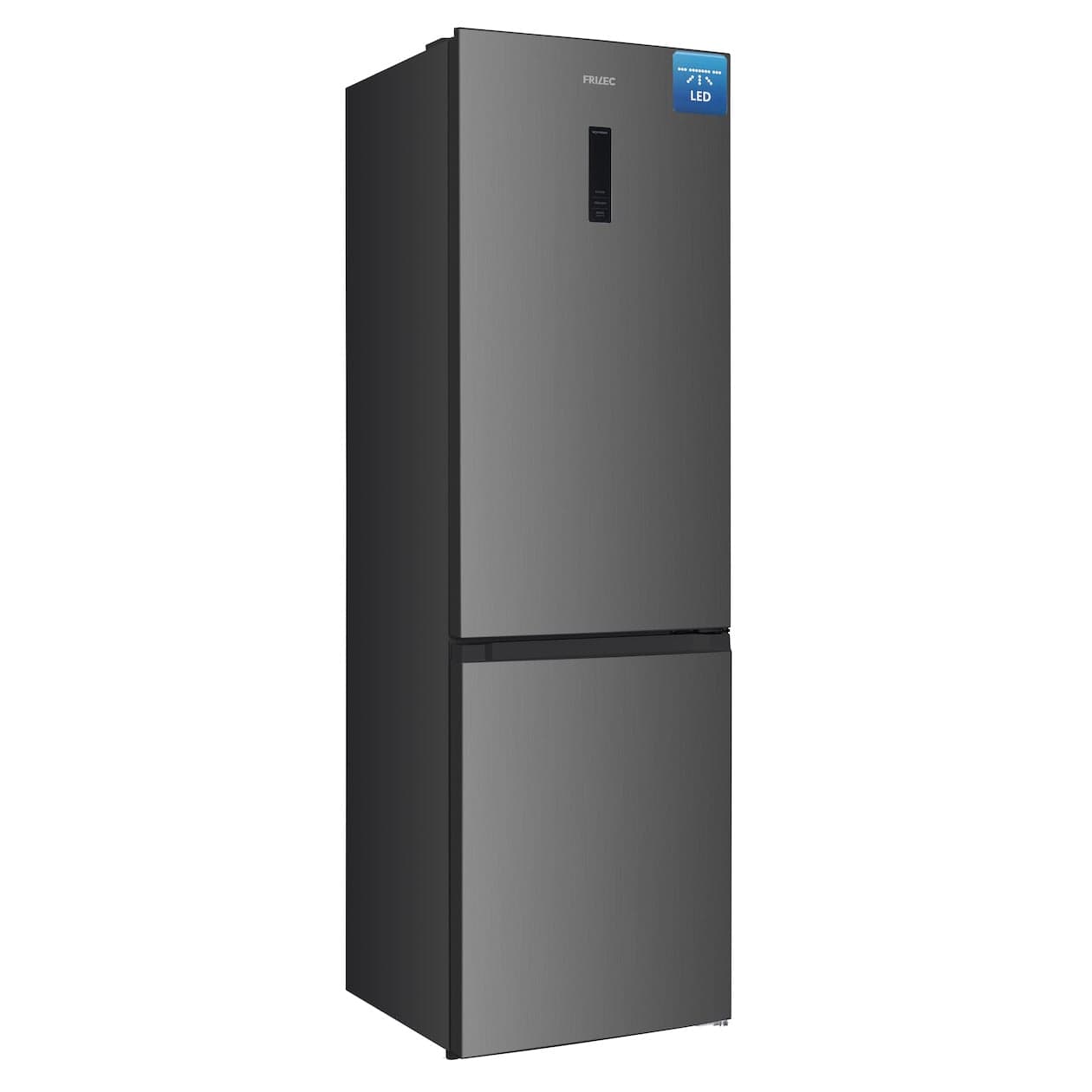 BONN388-NFD-040AIN - Koelvriescombinatie Vrijstaand - A-Label - 377L - No Frost - Inox