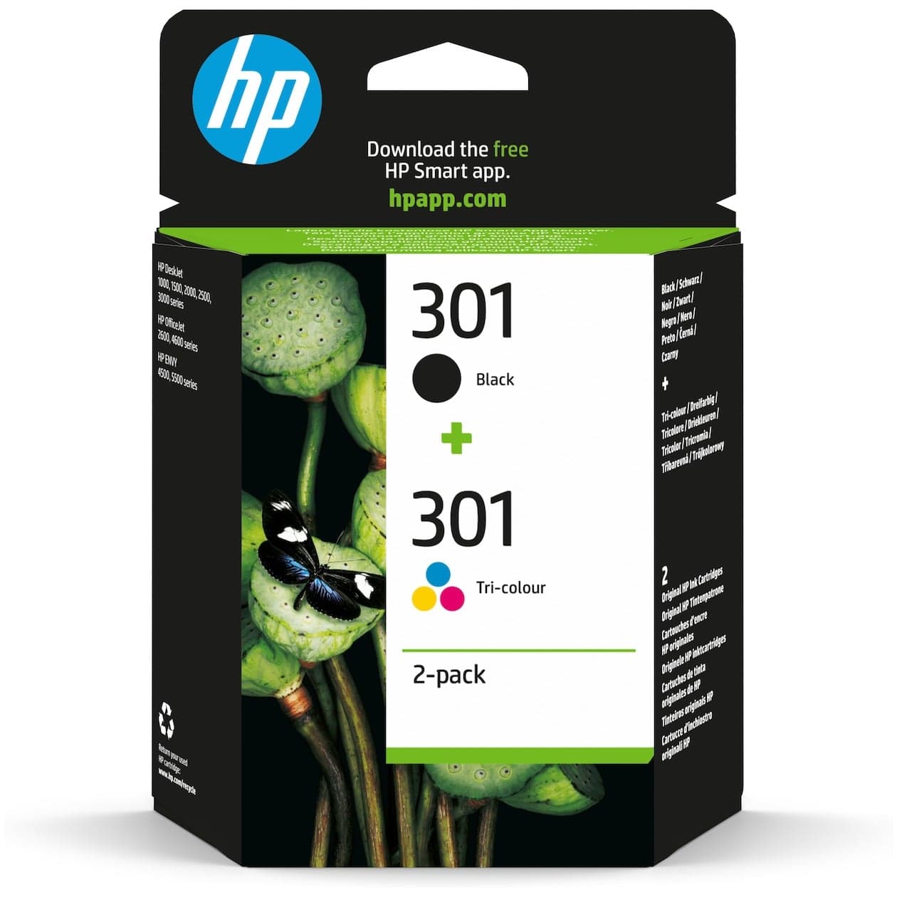 HP 301 originele inktcartridges (2-pack)