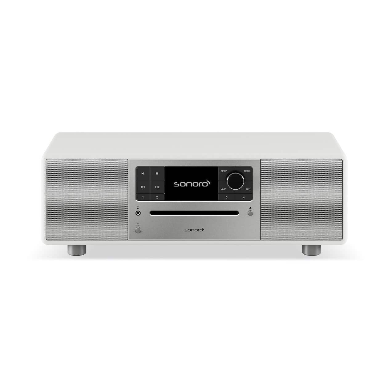 SONORO Prestige 2025 All-in-One-Muzieksysteem - Zilver/Wit