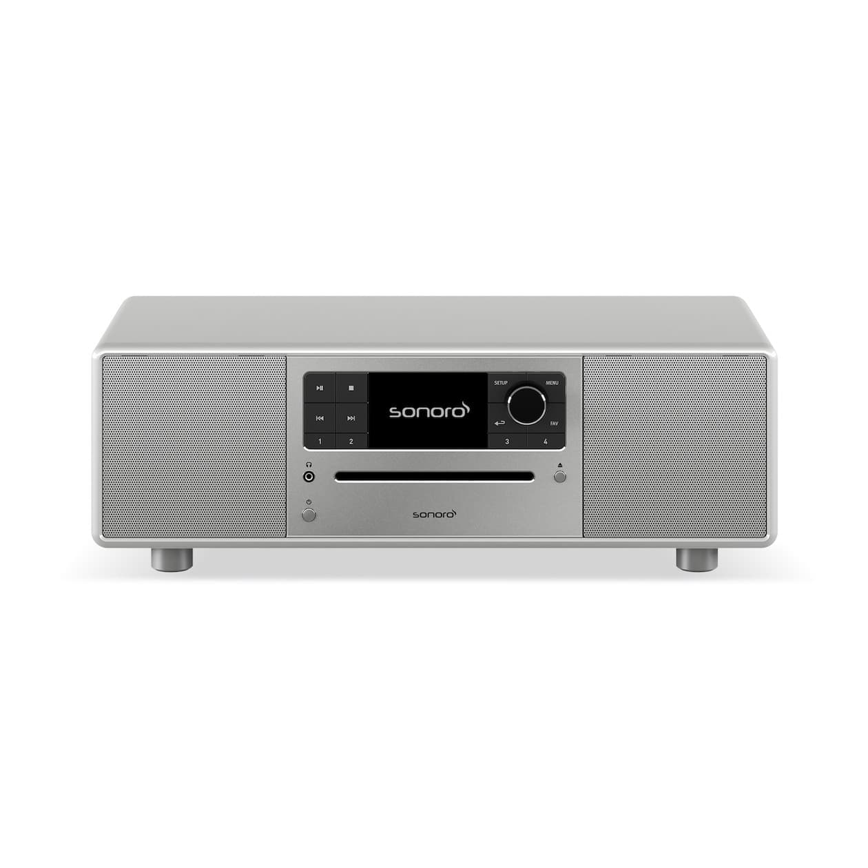 SONORO Prestige 2025 All-in-One-Muzieksysteem - Hoogglans Zilver
