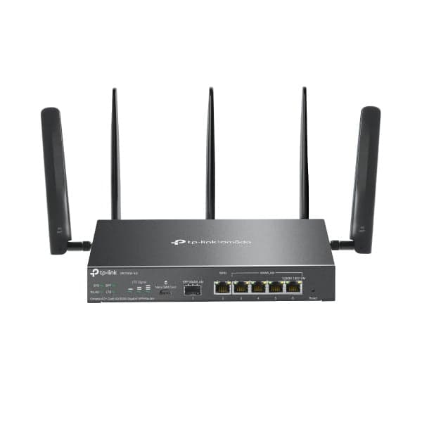 TP-Link Omada ER706W-4G - Draadloze router Gigabit Ethernet Dual-band (2.4 GHz / 5 GHz) - zwart