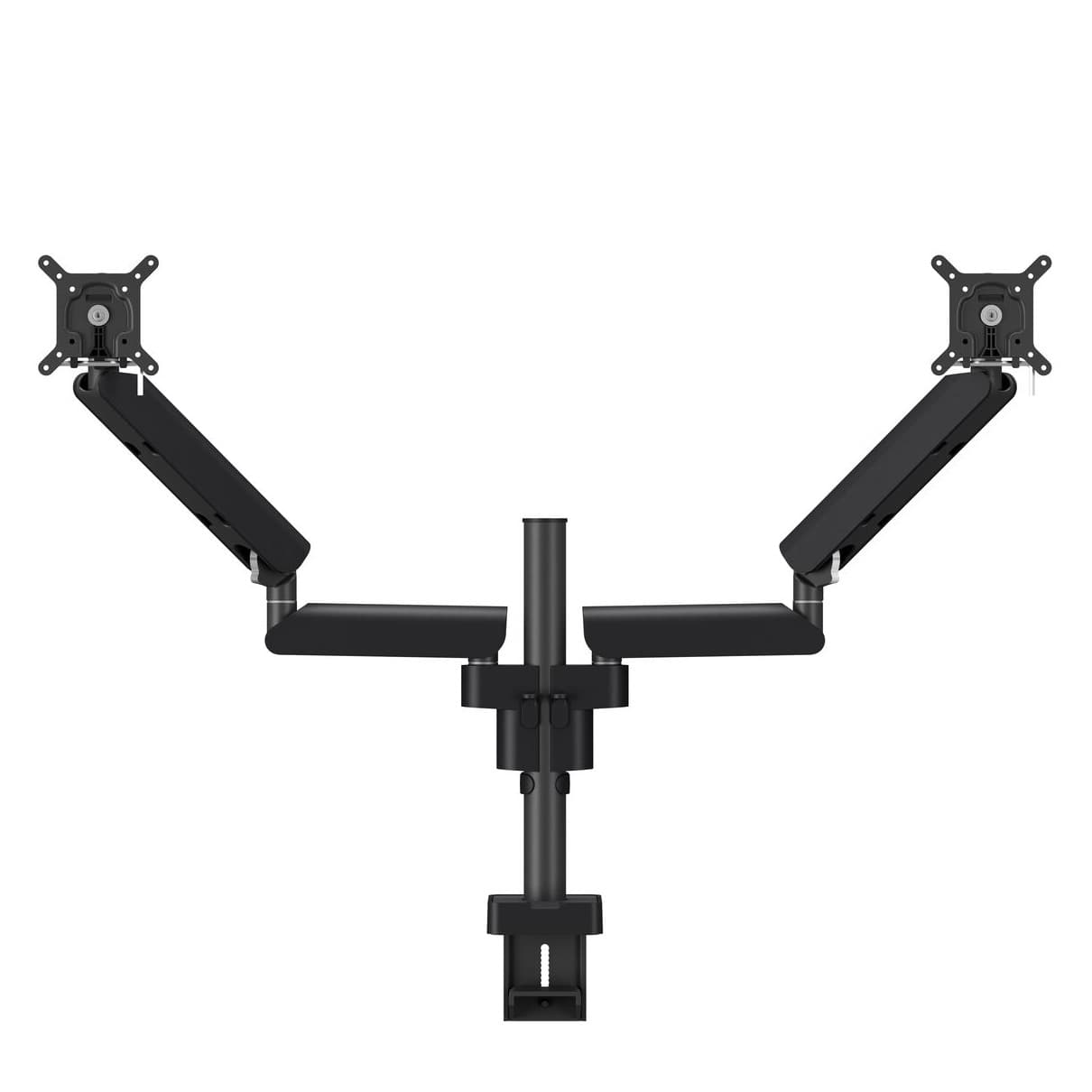MOMO 4237 Monitor arm Motion Plus voor 2 monitoren met instelbaar veersysteem (zwart)