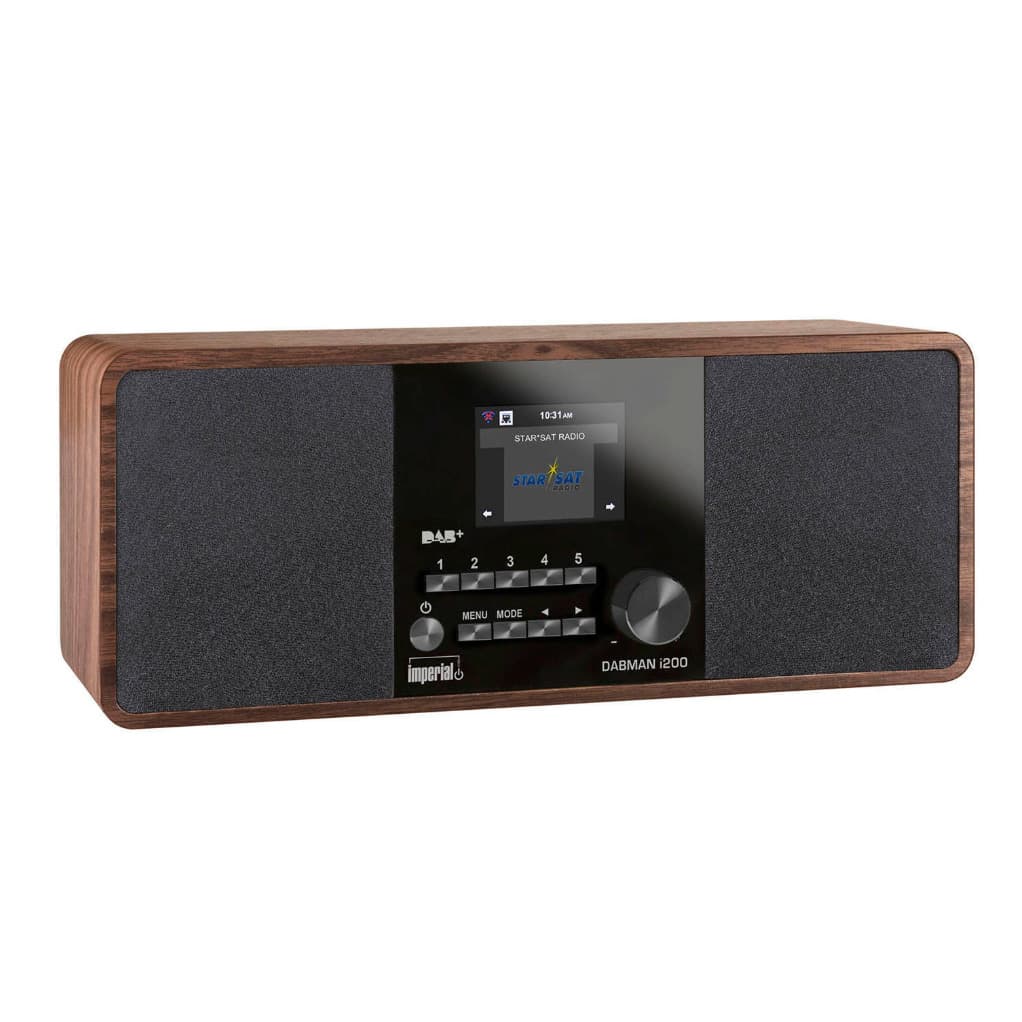 Imperial DABMAN i200 (V2) Multifunctionele Stereo Radio DAB+ / FM / Internet Hout Look