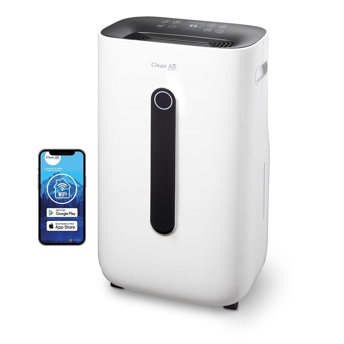 Clean Air Optima® CA-706 Smart - 2in1 Luchtontvochtiger en Luchtreiniger - 20 liter/dag - 5 voudige filtertechnologie